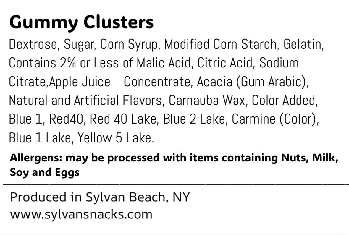 Gummy Clusters